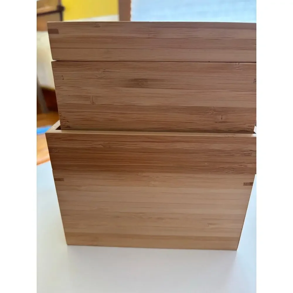 Ikea Dragan Wood boxes w lids 23000 New as is